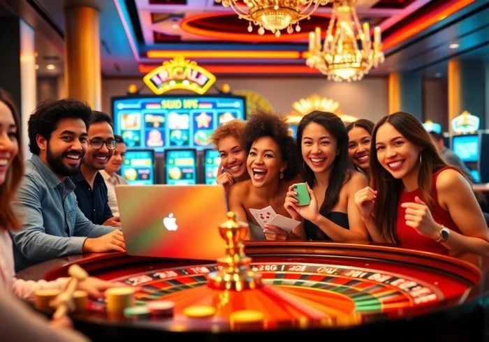 Experience the excitement at happyluke online casino with vibrant gaming machines.