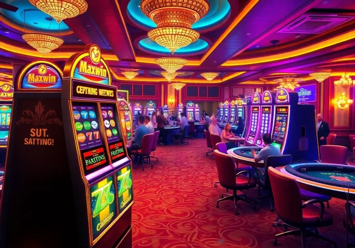 Spin to win big with slot maxwin in this exciting casino scene.