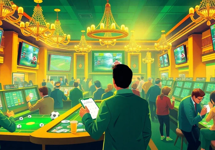 Experience sports betting excitement at https://f168.global/ with engaging casino visuals and vibrant atmosphere.